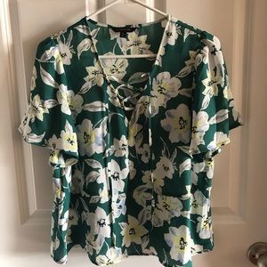 Green top, Banana Republic size M